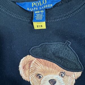 Polo by Ralph Lauren Black Kids Jacket with Bear Design